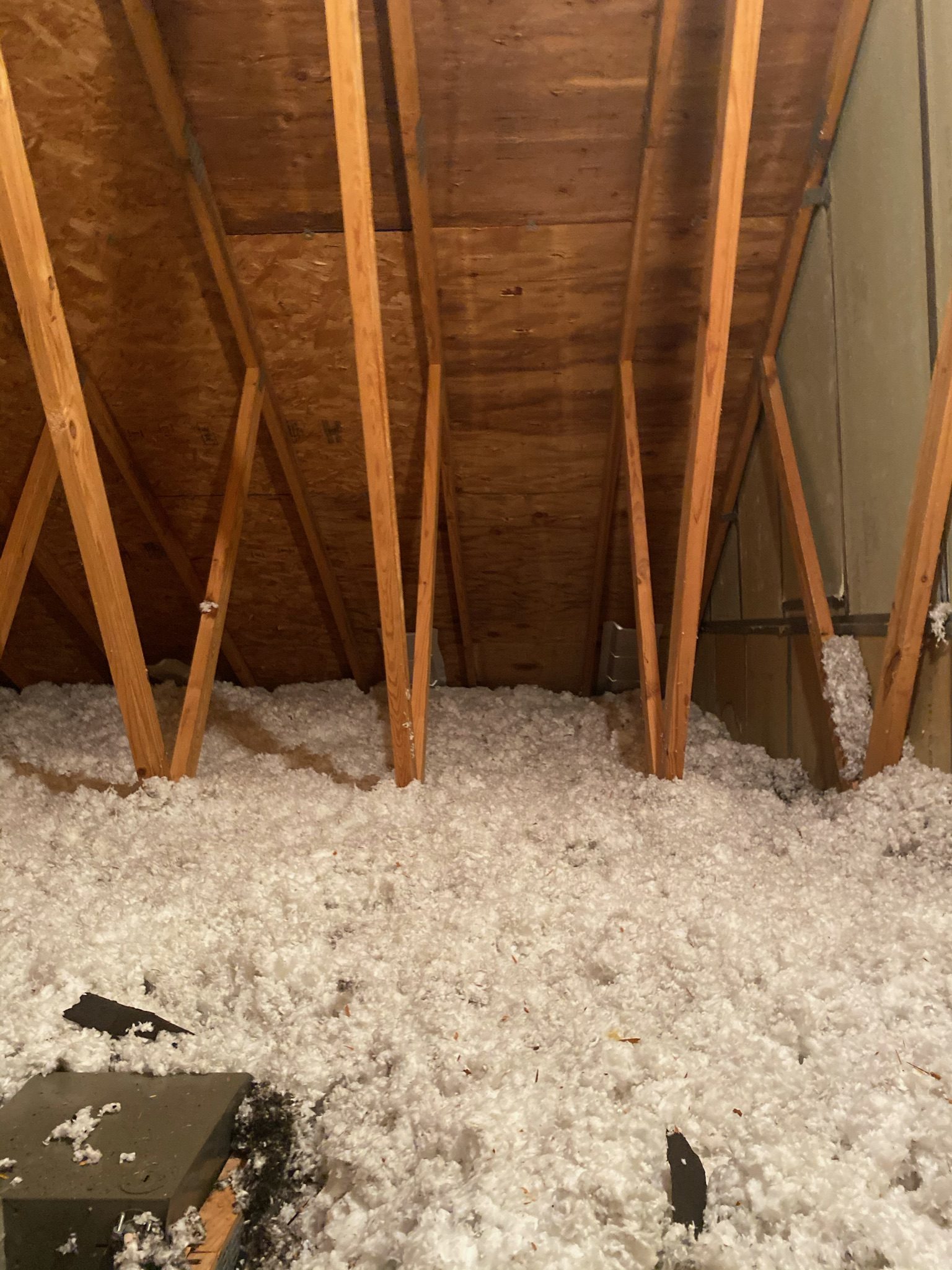 Attic framing and insulation during construction in Sinking Spring, PA