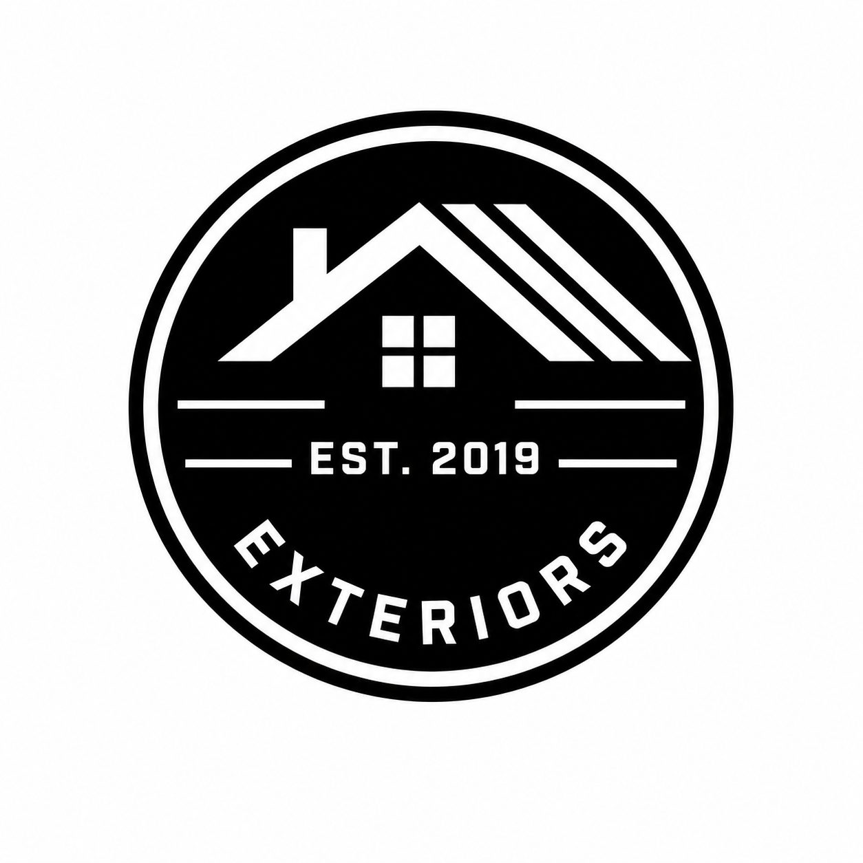 The Helping Company Exteriors round emblem badge