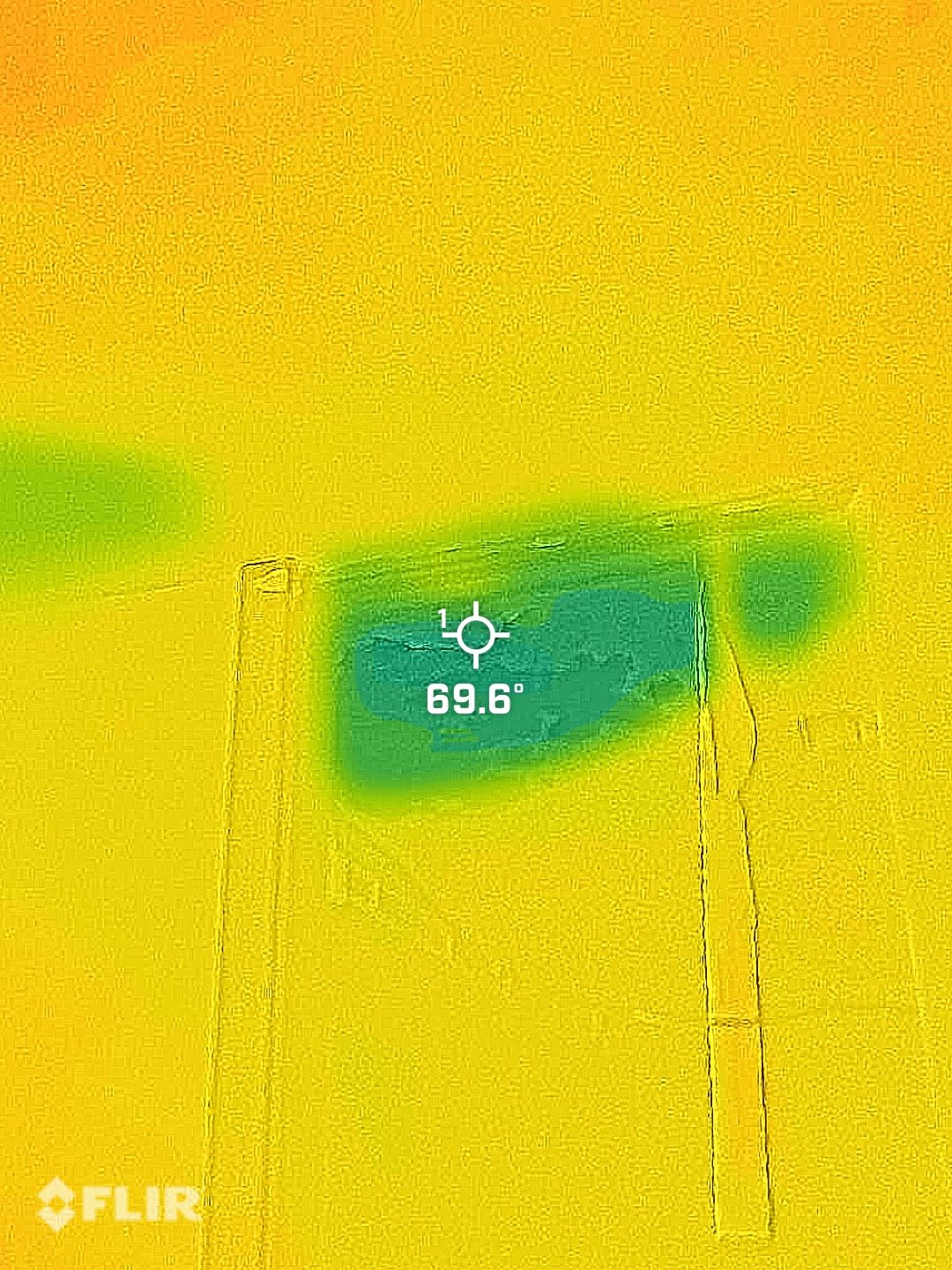 Thermal imaging moisture inspection for an insurance claim in Wyomissing, PA