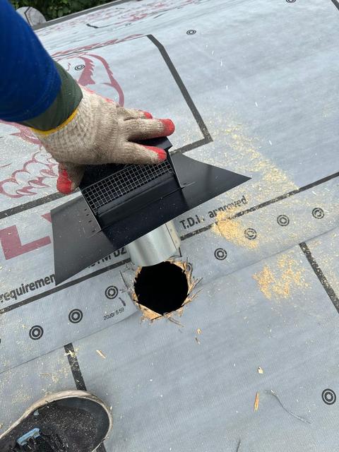 Copper roof chimney cricket installation — New Holland, PA
