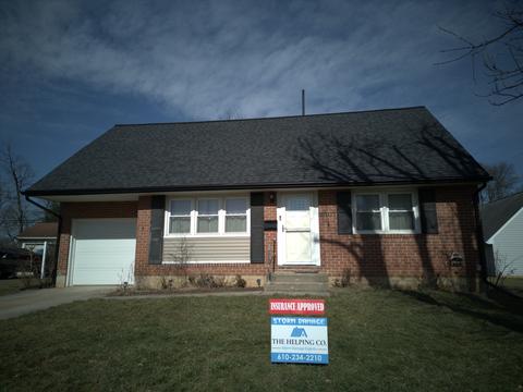 Brick home new roof, insurance-approved storm job