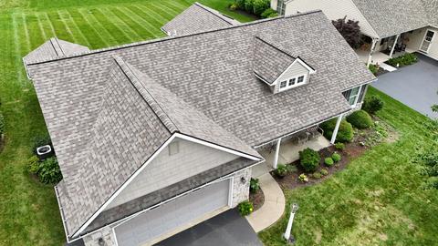 Drone home new gray roof — Lancaster, PA