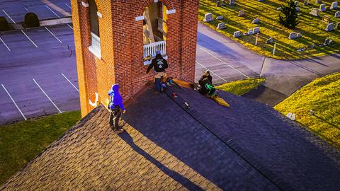 Drone roof tear off underlayment — Wyomissing, PA