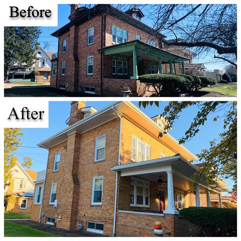 Exterior home painting before & after — Wyomissing, PA