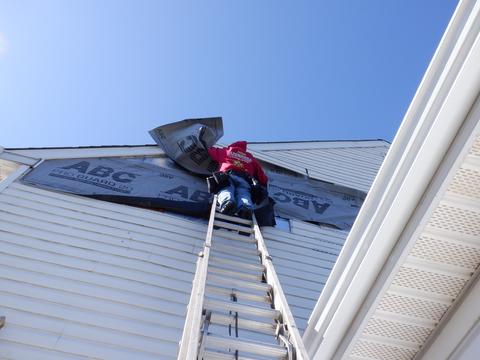Gutter installation roofline closeup — Wyomissing, PA
