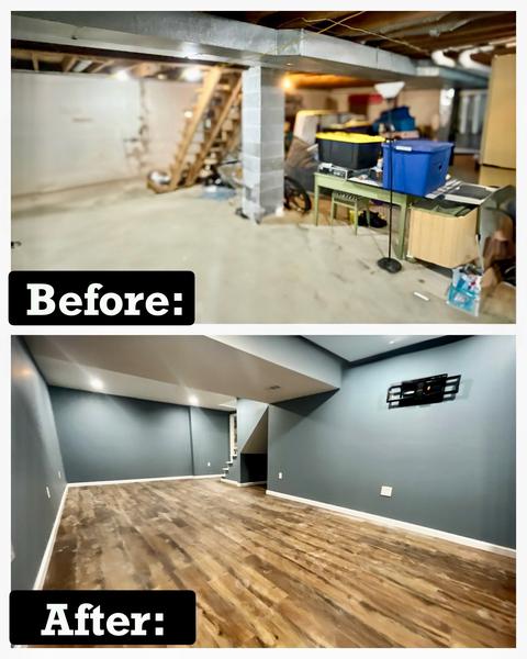 Interior remodel before & after — Sinking Spring, PA