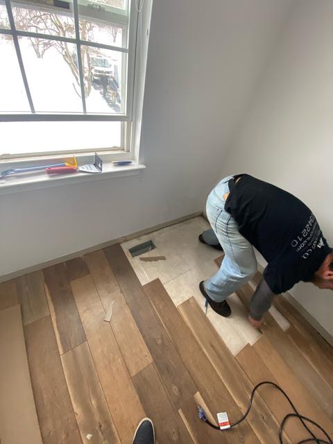 Interior remodel flooring restoration — Hamburg, PA