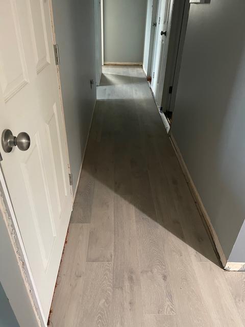 Interior remodel hallway flooring — Mohnton, PA