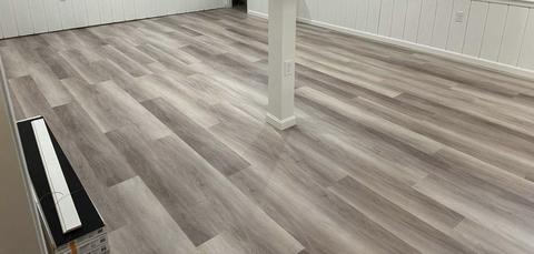 Interior remodel vinyl plank floor detail — Lebanon, PA