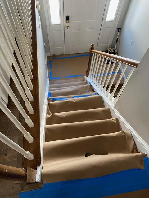 Interior stairwell construction remodel — Hamburg, PA