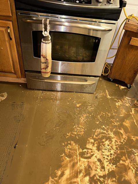 Kitchen water damage flooded floor — Lebanon, PA