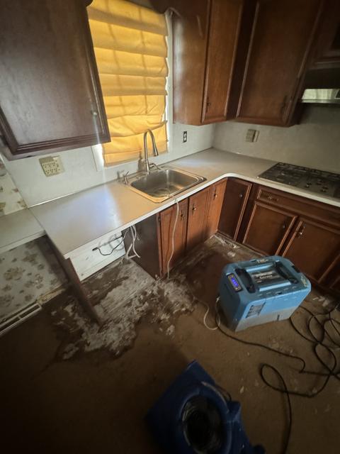 Kitchen water damage mitigation drying — Wyomissing, PA