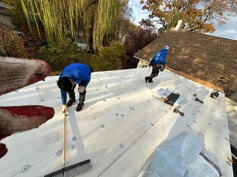 Low slope roof underlayment installation — Sinking Spring, PA