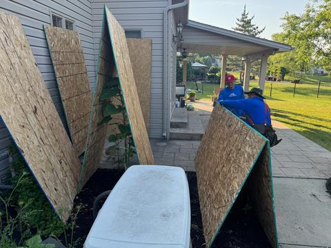 Roof decking plywood installation crew — Lebanon, PA