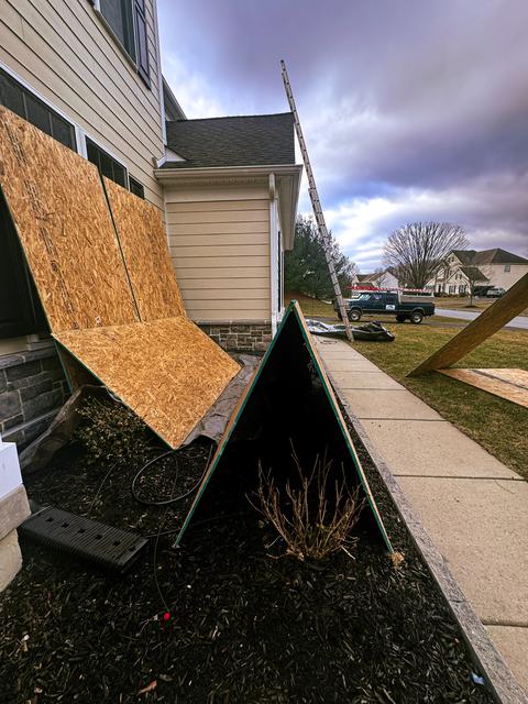 Roof decking tear off tarp — New Holland, PA