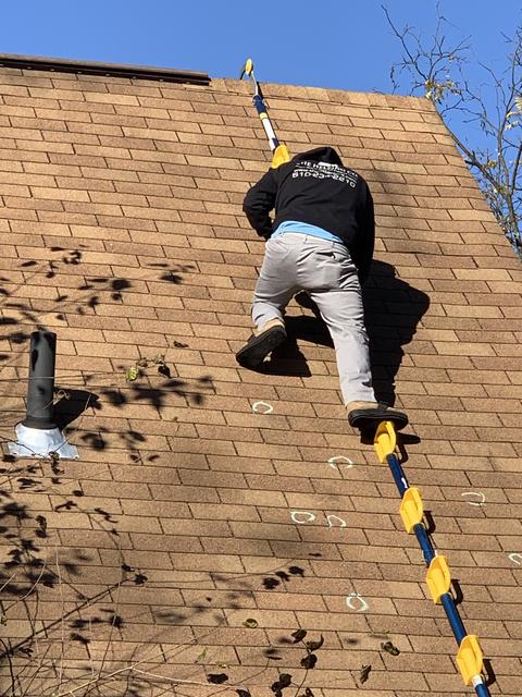 Roofer installing asphalt shingles — Shillington, PA