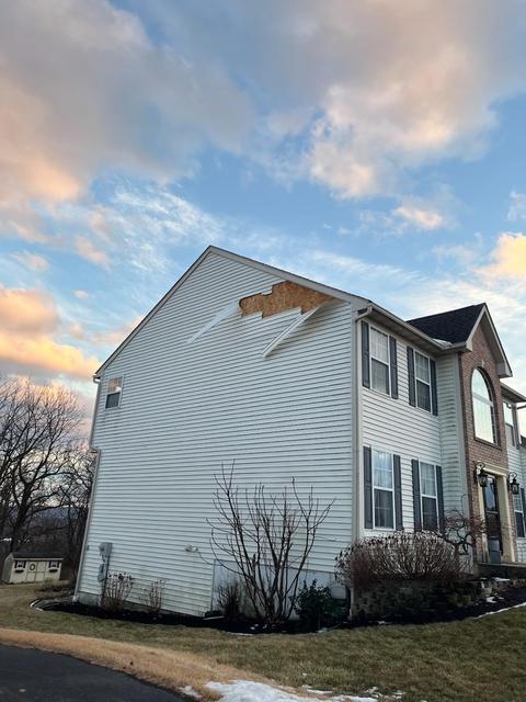 Siding tear off replacement two story home — Reading, PA
