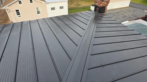 Standing seam metal roof detail — Wyomissing, PA