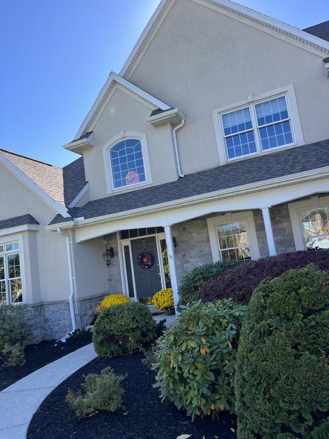 Tan two story home new roof — Lebanon, PA