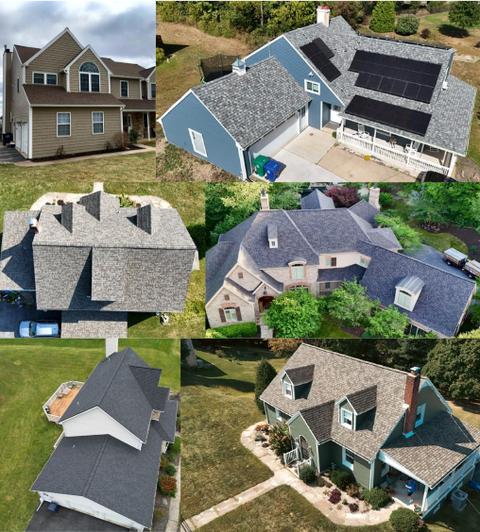 The Helping Co. completed roofs photo collage