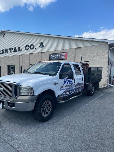 The Helping Co. flatbed truck branded — Wyomissing, PA