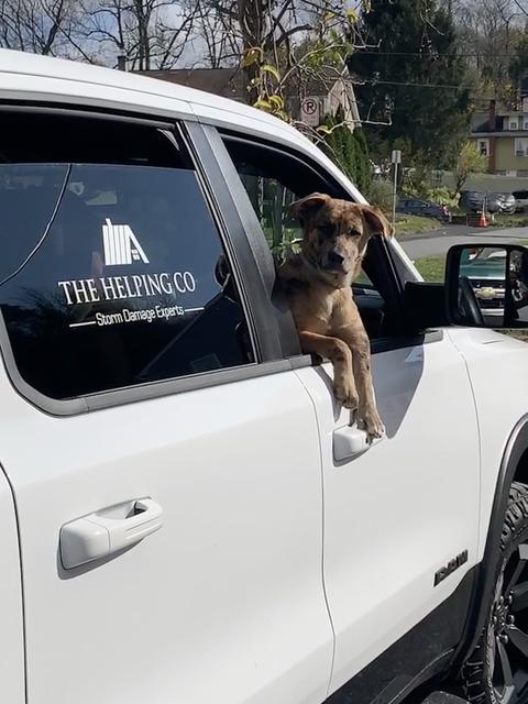 The Helping Co. storm damage experts truck — Mohnton, PA