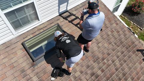 The Helping Co. team exterior trim work