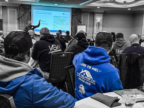 The Helping Co. team presentation meeting
