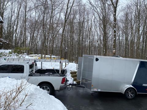 The Helping Co. truck and enclosed trailer — Fleetwood, PA