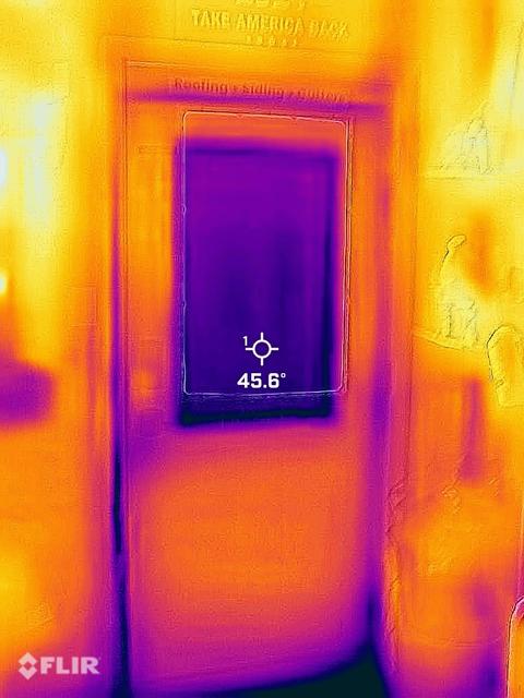 Thermal imaging doorway moisture scan — Lebanon, PA
