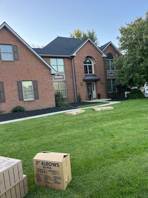 Two story home exterior new roof — Sinking Spring, PA