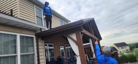 Two story home exterior roof work — Lebanon, PA