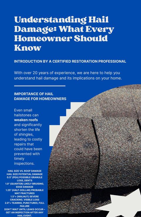 Understanding hail damage homeowner flyer